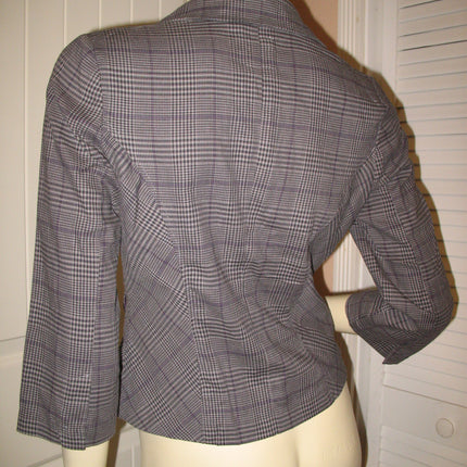 Vintage Y2K Candies Plaid Blazer Jacket Preppy Academia Clueless Corpcore Office