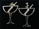 NEW NIB VINTAGE AVON Surgical Steel Posts PIERCED DANGLING DANGLE EARRINGS Faux Pearls