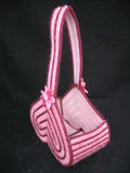 HANDMADE HANDCRAFTED PINK RED Maroon STRIPE STRIPED HEART HEARTS VALENTINE VALENTINES DAY GIFT GIFTS BASKET CONTAINER CONTAINERS BASKETS LOVE ROMANCE ROMANTIC SWEETHEART Arts And Crafts Craft Crafting Home Decors Decorations