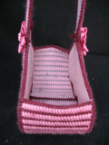 HANDMADE Craft PINK RED Maroon STRIPE STRIPED HEART HEARTS VALENTINE VALENTINES DAY GIFT BASKET CONTAINERS BASKETS