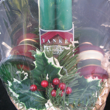 NEW 7pcs SET GREEN TAPER CANDLE CANDLES Glass Stripe Holders WICKER BASKET GIFT