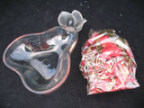 NEW AVON Winter Frost PEAR POTPOURRI DISH Clear Plastic HOME FRAGRANCE Perfume