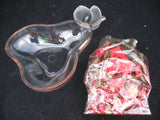 NEW AVON Winter Frost PEAR POTPOURRI DISH Clear Plastic HOME FRAGRANCE Perfume