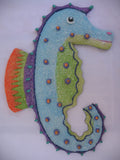 3D ART SEAHORSE SEA HORSE Animal TROPICAL BEACH OCEAN SEA Theme Wall HANGING Home Decors Decorations