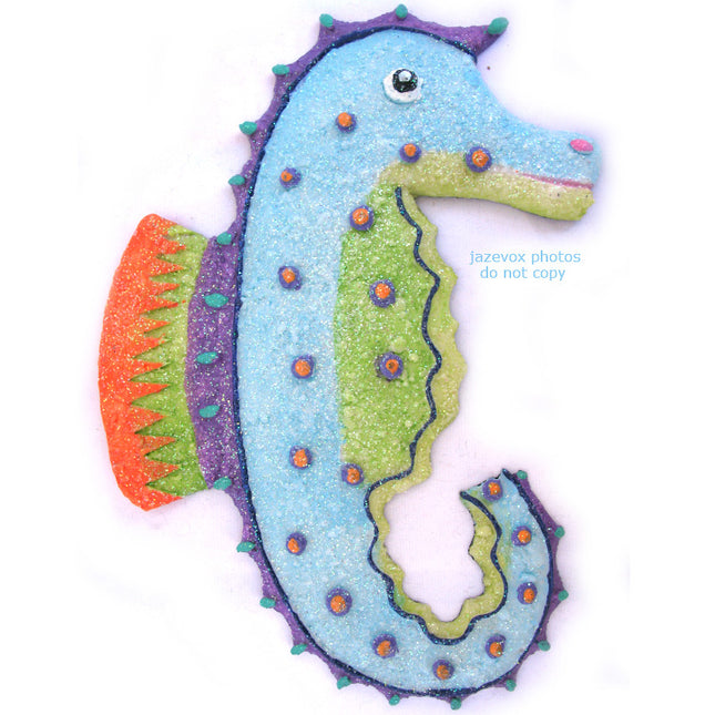 3D ART SEAHORSE SEA HORSE Animal TROPICAL BEACH OCEAN SEA Theme Wall HANGING Home Decors Decorations