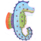 3D ART SEAHORSE SEA HORSE Animal TROPICAL BEACH OCEAN SEA Theme Wall HANGING Home Decors Decorations