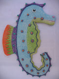 3D ART SEAHORSE SEA HORSE Animal TROPICAL BEACH OCEAN SEA Theme Wall HANGING Home Decors Decorations