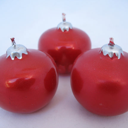 NEW NIB LOT 9-pcs SET CHRISTMAS Holiday FLOATING BALL CANDLES Gold NAVY BLUE RED