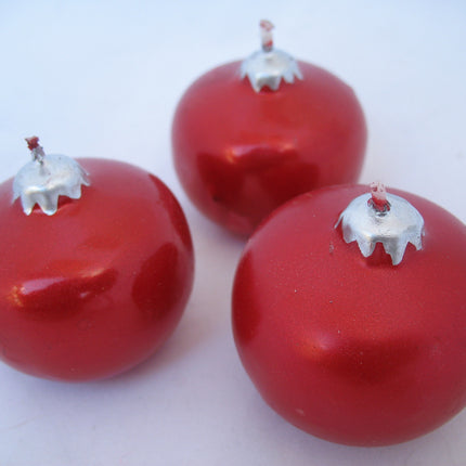NEW NIB LOT 9-pcs SET CHRISTMAS Holiday FLOATING BALL CANDLES Gold NAVY BLUE RED