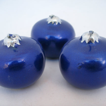 NEW NIB LOT 9-pcs SET CHRISTMAS Holiday FLOATING BALL CANDLES Gold NAVY BLUE RED