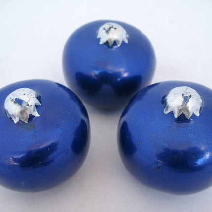 NEW NIB LOT 9-pcs SET CHRISTMAS Holiday FLOATING BALL CANDLES Gold NAVY BLUE RED