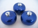 NEW NIB LOT 9-pcs SET CHRISTMAS Holiday FLOATING BALL CANDLES Gold NAVY BLUE RED