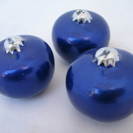 NEW NIB LOT 9-pcs SET CHRISTMAS Holiday FLOATING BALL CANDLES Gold NAVY BLUE RED