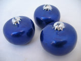 NEW NIB LOT 9-pcs SET CHRISTMAS Holiday FLOATING BALL CANDLES Gold NAVY BLUE RED