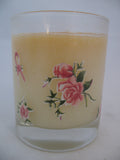 MADE in USA NEW AVON PINK RIBBON Scented CANDLE CANDLES Breast Cancer Floral Rose Flower Flowers GLASS HOLDER HOLDERS Home Decors