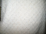 Womens Tops IVORY Dirty WHITE Knit Knitted Crochet CAP SLEEVE TOP SHIRT Casual Clothes Medium