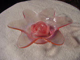 NEW TEALIGHT TEA LIGHT CANDLE GLASS HOLDER Decorative FLOWER Design Pattern +Box