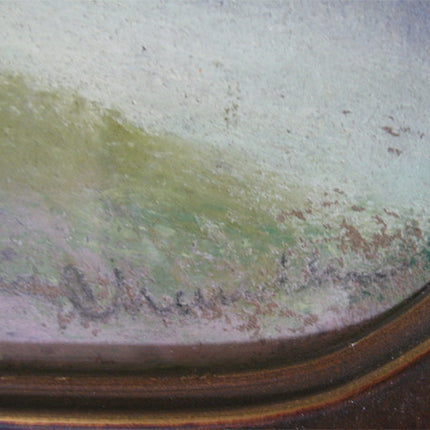 ANTIQUE VINTAGE Old ORIGINAL SIGNED Master PASTEL ART PAINTING Artist CHANDLER