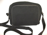 G.H. BASS & CO BLACK Shoulder Messenger Passport TRAVEL TRIP TOUR BAG PURSE