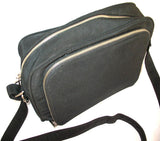 G.H. BASS & CO BLACK Shoulder Messenger Passport TRAVEL TRIP TOUR BAG PURSE