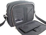G.H. BASS & CO BLACK Shoulder Messenger Passport TRAVEL TRIP TOUR BAG PURSE