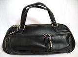 NEW Women RED or BLACK Tube Tubular HANDBAG PURSE Ladies BAG BAGS Gingham Lining