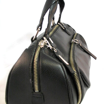 NEW Women RED or BLACK Tube Tubular HANDBAG PURSE Ladies BAG BAGS Gingham Lining