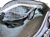 NEW Women RED or BLACK Tube Tubular HANDBAG PURSE Ladies BAG BAGS Gingham Lining