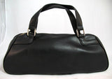 NEW Women RED or BLACK Tube Tubular HANDBAG PURSE Ladies BAG BAGS Gingham Lining