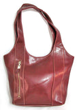NEW Women RED MAROON BURGUNDY Shoulder PURSE HANDBAG BAG with POCKETS Organizer