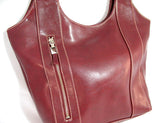NEW Women RED MAROON BURGUNDY Shoulder PURSE HANDBAG BAG with POCKETS Organizer