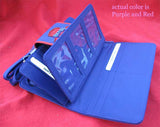 NEW AVON RED PURPLE ID Credit Cards Checkbook Organizer Shoulder WALLET BAG CASE