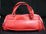 NEW Women RED or BLACK Tube Tubular HANDBAG PURSE Ladies BAG BAGS Gingham Lining