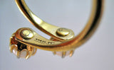 VINTAGE SARAH COV COVENTRY Faux PEARL PEARLS Ball Womens RING size 5.25