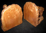 VINTAGE 2pc SET CHALKWARE CHALK LOCOMOTIVE TRAIN TRAINS Old BOOKENDS BOOK ENDS