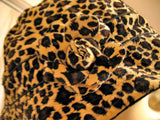 NEW Women ANIMAL PRINT Black Beige LEOPARD Pattern Printed Head Skull Cover HAT