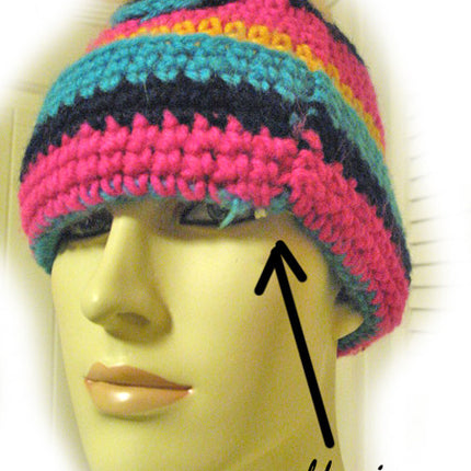 Women FUCHSIA PINK Yellow Orange BLUE Yarn CROCHET KNIT BEANIE Winter HAT Wrap