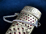 VINTAGE OLD KNIFE DAGGER INDIA CURVE BLADE Carve Brass CASE Estate Sale