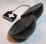 NEW Handy Portable Travel Dual Round BALL SPEAKER SPEAKERS System MP3 Music Player Cell Mobile Phone Cellphone Smartphone Electronics