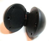 NEW Handy Portable Travel Dual Round BALL SPEAKER SPEAKERS System MP3 Music Player Cell Mobile Phone Cellphone Smartphone Electronics