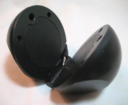 NEW Handy Portable Travel Dual Round BALL SPEAKER SPEAKERS System MP3 Music Player Cell Mobile Phone Cellphone Smartphone Electronics