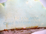 VINTAGE BOSSONS CHALKWARE WALL HANGING HEAD 1966 HIMALAYAN MAN ENGLAND
