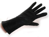 VINTAGE GRANDOE BLACK LEATHER Quality Womens GLOVES Lined Outdoor Cold Winter