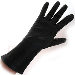 VINTAGE GRANDOE BLACK LEATHER Quality Womens GLOVES Lined Outdoor Cold Winter