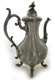 LOT 3-pc VINTAGE Antique REED & BARTON SILVER Plate SILVERPLATE COFFEE TEA 12" POT SET