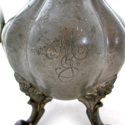 LOT 3-pc VINTAGE Antique REED & BARTON SILVER Plate SILVERPLATE COFFEE TEA 12" POT SET