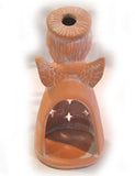 CHRISTMAS Holiday PRAY PRAYING ANGEL ANGELS Ceramic CLAY Tea Light CANDLE HOLDER HOLDERS HOUSE OF LLOYD