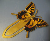 BUTTERFLY Metal Slip-On Book Mark BOOKMARK Insert MARKER Sign PAPER CLIP