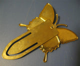 BUTTERFLY Metal Slip-On Book Mark BOOKMARK Insert MARKER Sign PAPER CLIP