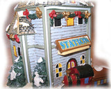 CHRISTMAS Holiday Village PLEASANT GROVE TRAIN STATION Musical Lighted with BOX